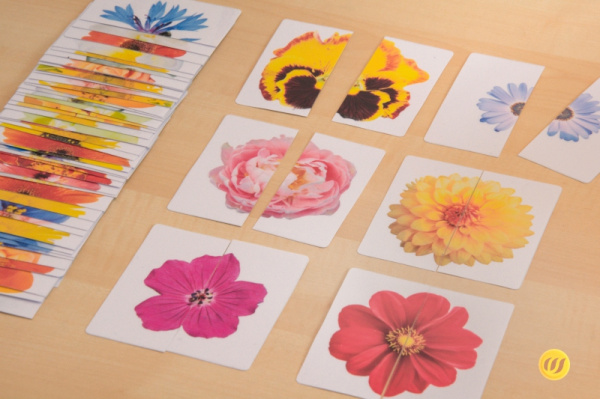 Mini-Puzzle Blumen (Download)