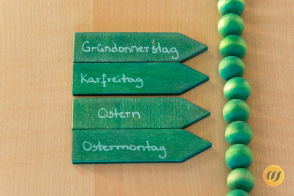 70 Holzpfeile für die Jahreskette (Bausatz)