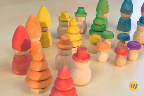 Waldfiguren-Set (Farbkreisfarben)