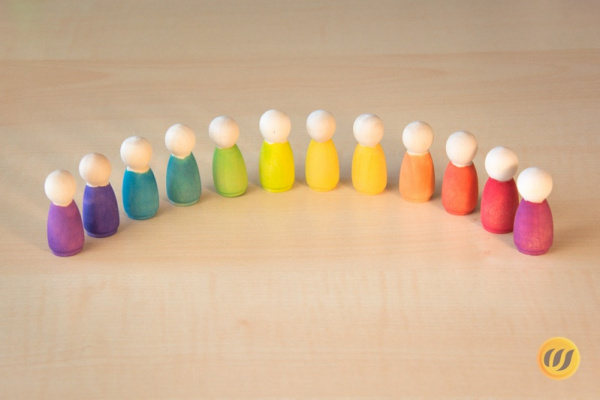 12 Minifiguren [35mm] - Farbkreisfarben