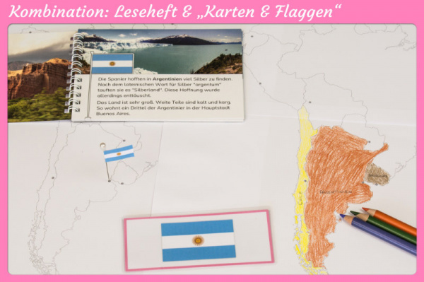 Montessori-Puzzlekarten-Alternative und Ergänzung - Länder und Flaggen Südamerikas (Download)