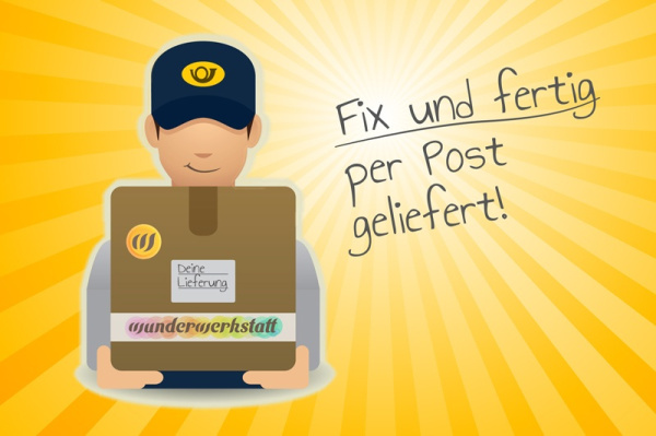 (A6 Karten mit 2 Aufklebern pro Tier - Schulausgangsschrift)