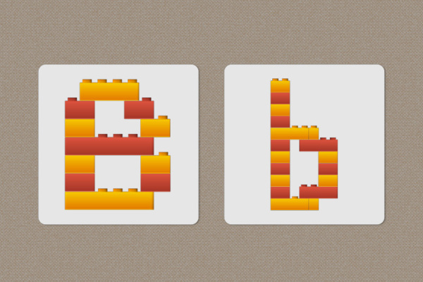 LEGO - Buchstaben (Groß- Kleinbuchstaben) & Ziffern - Download