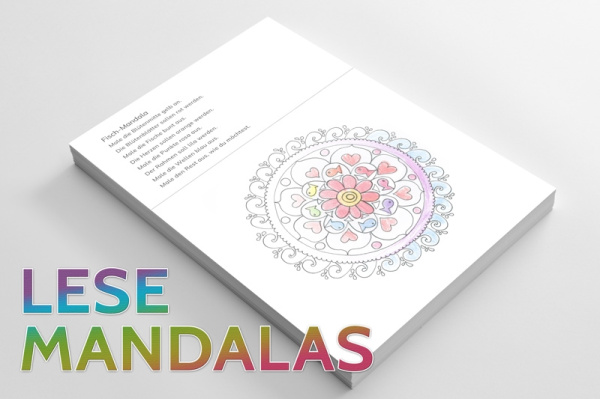 Komplett-Paket: 46 Ausmalmandalas und 24 Lesemandalas