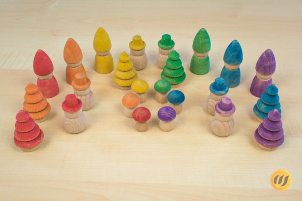 Waldfiguren-Set (Farbkreisfarben)
