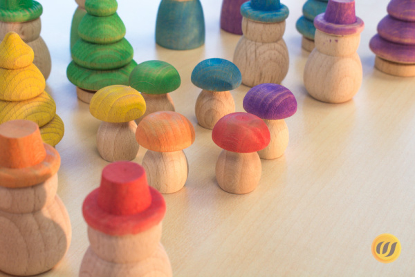 Waldfiguren-Set (Farbkreisfarben)