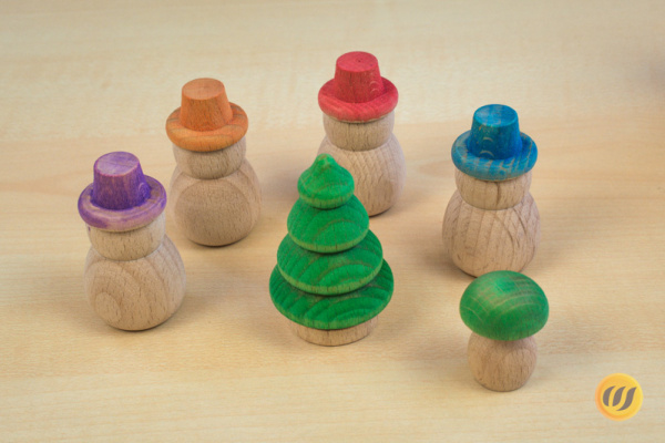 Waldfiguren-Set (Farbkreisfarben)