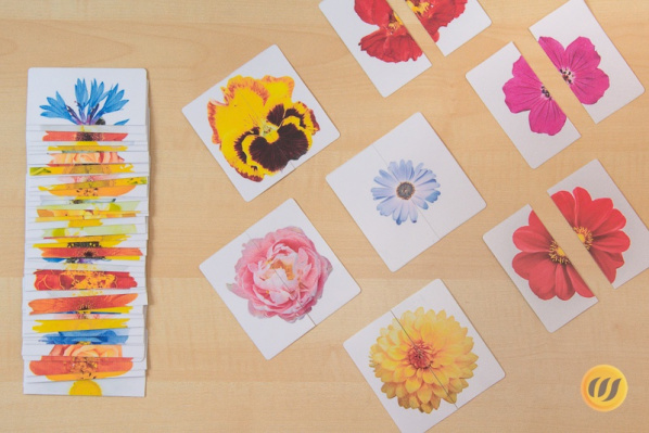 Mini-Puzzle Blumen (Download)