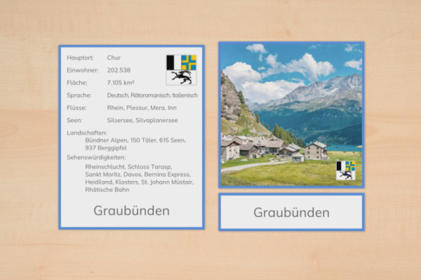 26 Steckbriefe Kantone der Schweiz
