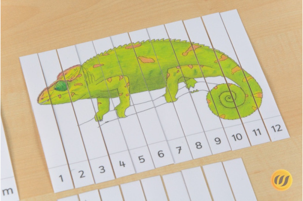 Tiere Afrikas Streifen-Puzzle (Download) afrika_streifen
