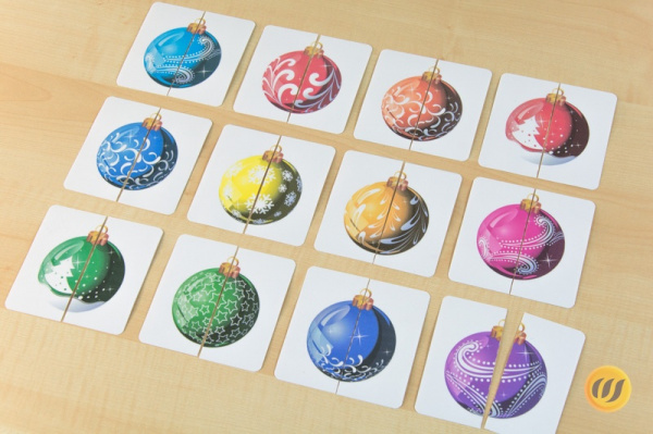 Mini-Puzzle Christmasballs