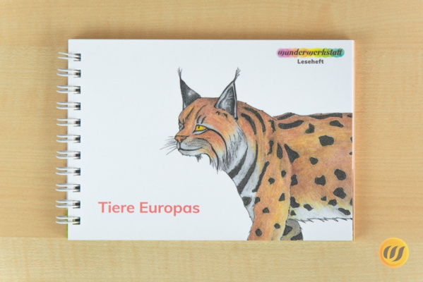 Leseheft 20 Tiere Europas - illustriert