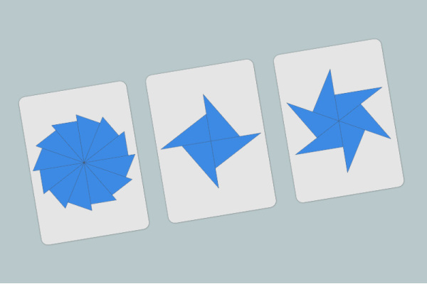 Blaue Dreiecke Legevorlagen (Download) arbeitskartei_blaue_dreiecke
