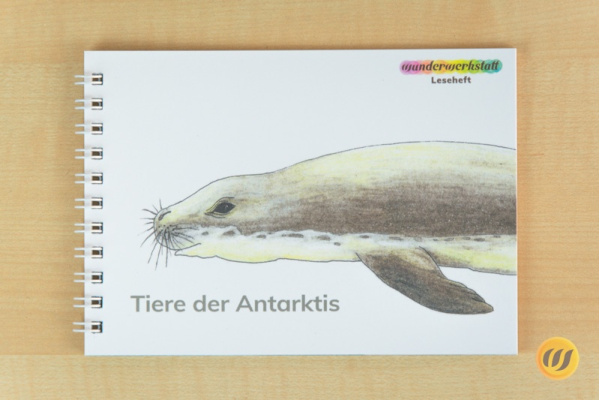 Leseheft 8 Tiere der Antarktis - illustriert leseheft_tiere_antarktis_gebunden_titel