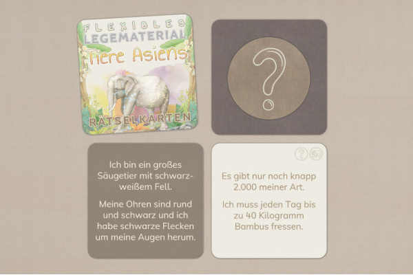 Rätselkarten - Tiere Asiens raetselkarten_asien_1