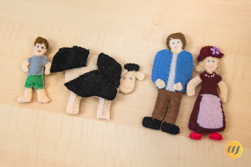 Baa baa black sheep Figuren