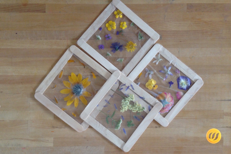 Die fertigen Blumenfenster