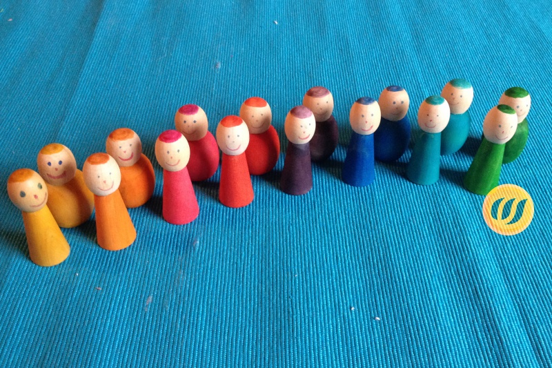 Die Figuren mit Gesichtern