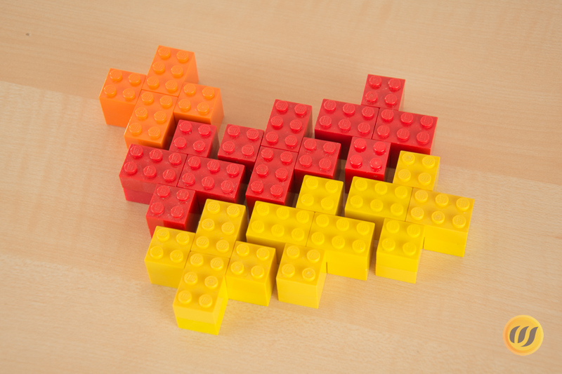 Kreuzelemente aus Lego