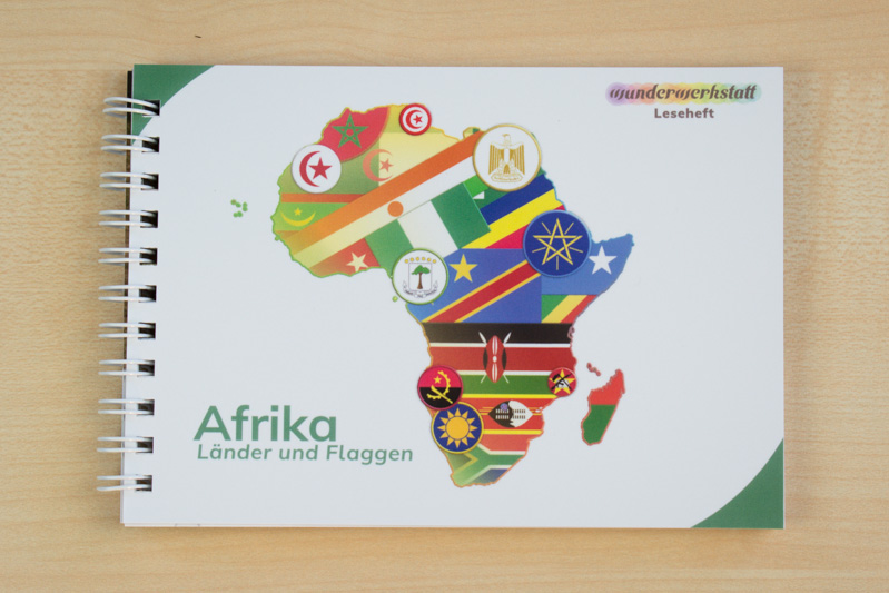 Leseheft Afrika Flaggen und Länder