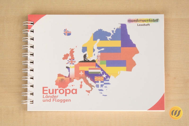 Leseheft Europa - Länder und Flaggen